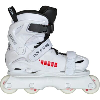 Aggressive Skates USD Glitch Vikings on Skates adj (Weiß - 35-38) Aggressive Skates USD Glitch Vikings on Skates adj (Weiß - 35-38)