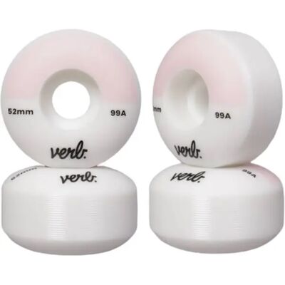 Verb Rosa 52mm Skateboard Räder Set aus 4 Verb Rosa 52mm Skateboard Räder Set aus 4