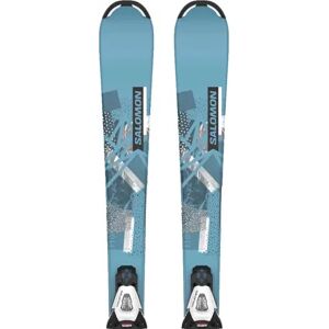 Salomon QST Jr S Skis + C5 GW Bindings (Blau)