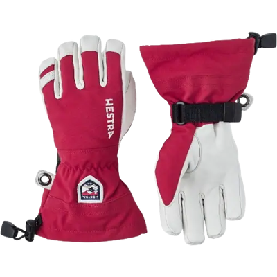 Hestra Army Leather Heli Ski Jr Handschuhe (Rot) Hestra Army Leather Heli Ski Jr Handschuhe (Rot)