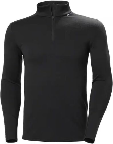 Hansen Helly Hansen Lifa Merino Midweight 1/2 Zip Baselayer Shirt (Schwarz)