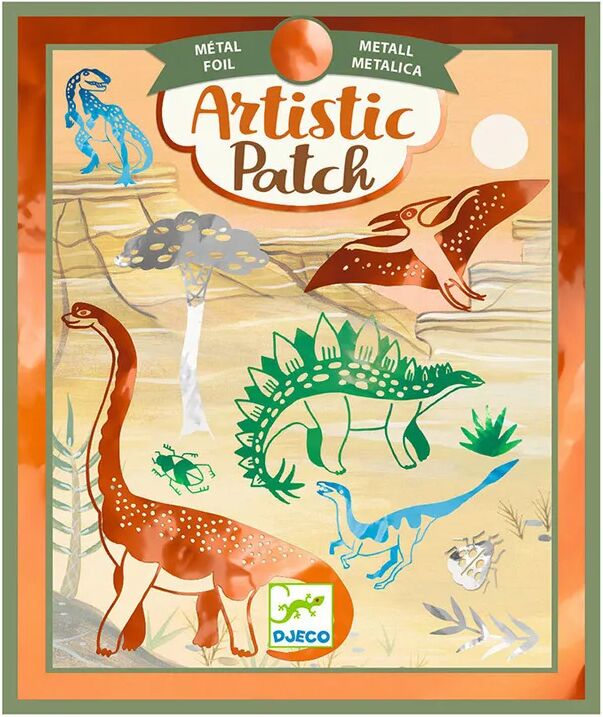 Djeco Bastel-Set ARTISTIC PATCH – DINOSAURIER in bunt