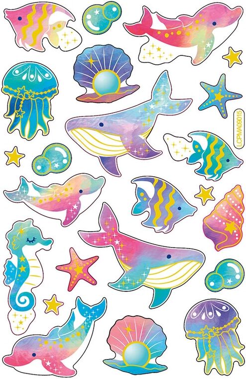 folia Epoxy-Sticker UNDER WATER 23-teilig in bunt