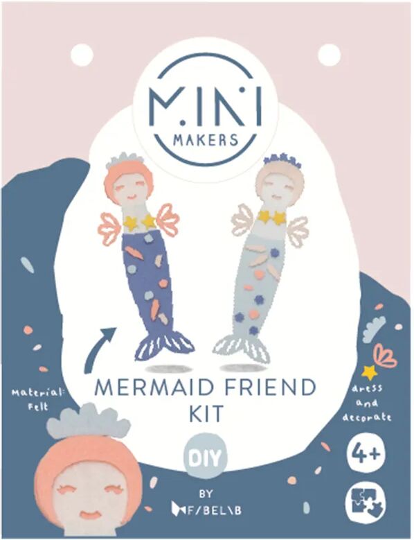 FABELAB Filz-Bastelset MERMAID FRIENDS 2-teilig