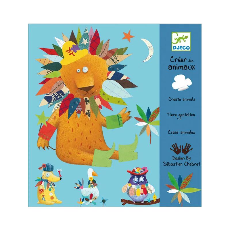 Djeco Sticker-Set TIERE in bunt