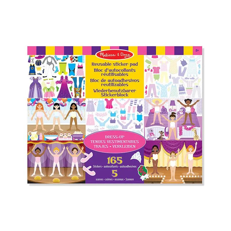 Melissa & Doug Sticker-Spiel DRESS UP mehrteilig