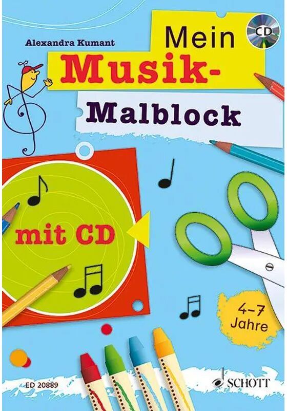 Schott Music, Mainz Mein Musikmalblock, m. Audio-CD