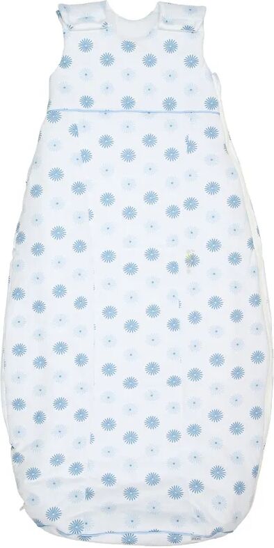 Odenwälder Jersey-Schlafsack BABY-NEST® AIRPOINTS® FLOWERS in weiß/hellblau