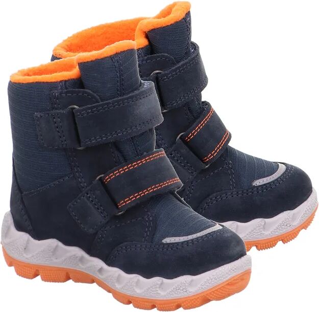 Superfit Klett-Boots ICEBIRD – PINGUIN gefüttert in blau/orange