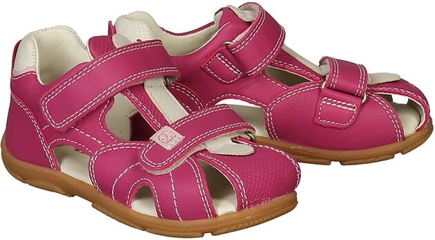 elefanten Lauflern-Sandalen TERRA TOMMY mit Zehenschutz in pink