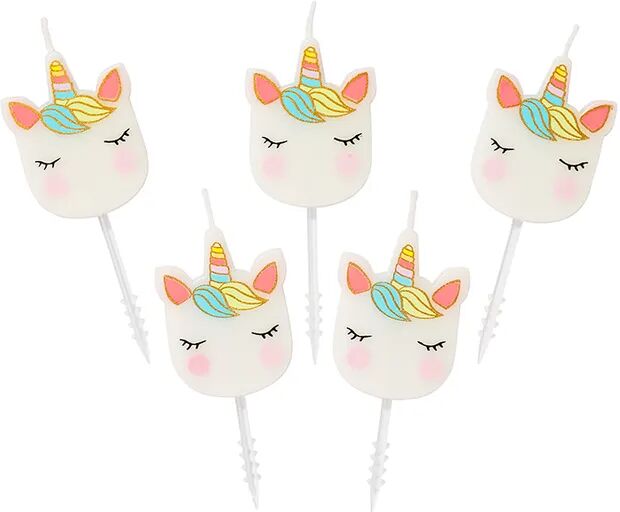 talking tables Kerzen HEART UNICORNS 5er-Pack in bunt