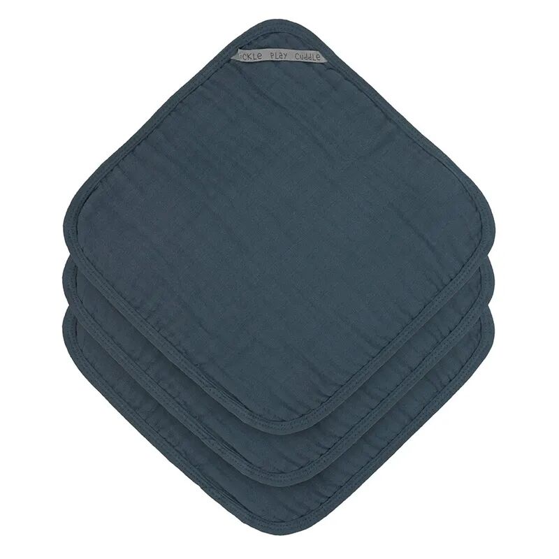 Lässig Mull-Waschlappen LITTLE CHUMS (30x30) 3er-Pack in navy