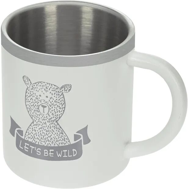 Lässig Edelstahl-Tasse ADVENTURE 0,18l in grau