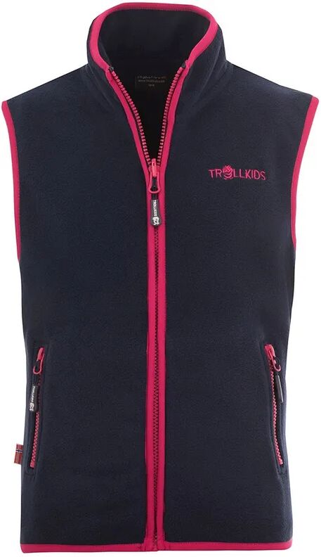 TROLLKIDS Fleece-Weste KIDS ARENDAL VEST in navy/pink