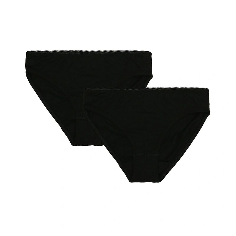 Sanetta Unterhose BASIC TEEN 2er-Pack in schwarz