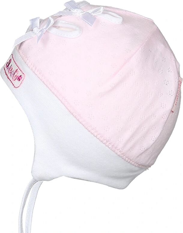 Wegener Kids Baby-Bindemütze SWEET mit Schleifchen in rosa