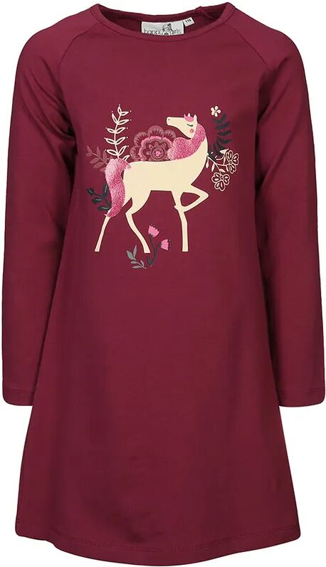 happy girls Jersey-Kleid MAGIC HORSE in berry