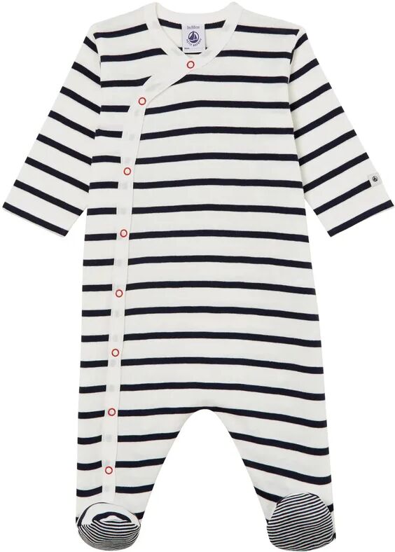 Petit Bateau Schlafstrampler TUCHOTE mit Fuß in marshmallow/smoking