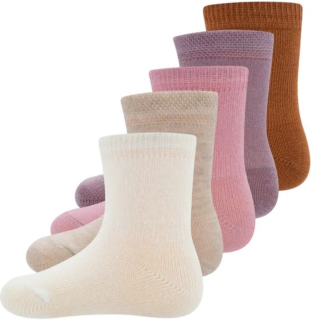 ewers Socken Uni COLOUR 5er Pack in latte/natur/toffee/rosa