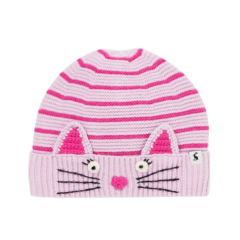Tom Joule® Strickmütze CHUMMY – CAT in lilac/pink