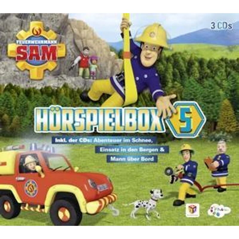 Justbridge Entertainment Germany Feuerwehrmann Sam Hörspielbox, 3 Audio-CDs