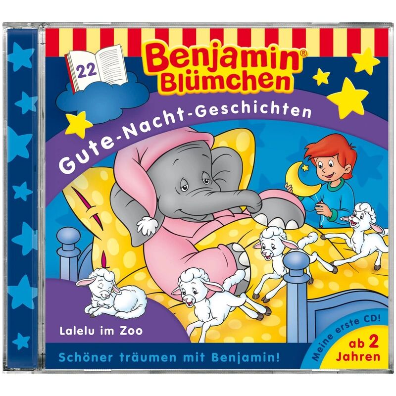 Kiddinx Media Benjamin Blümchen, Gute-Nacht-Geschichten - Gute Nacht im Zoo, 1 Audio-CD