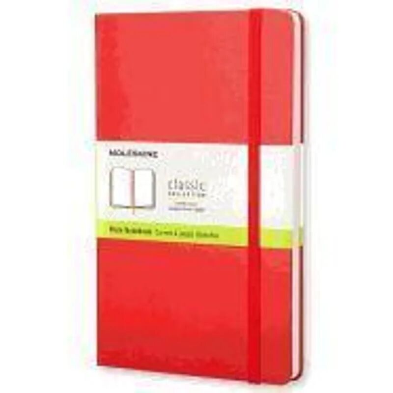 Moleskine Germany Moleskine classic, Large Size, Plain Notebook, red