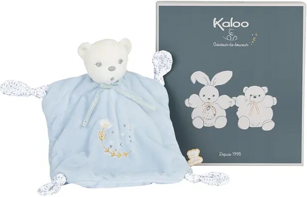 Kaloo® Schmusetuch PERLE – BÄR (20cm) in hellblau