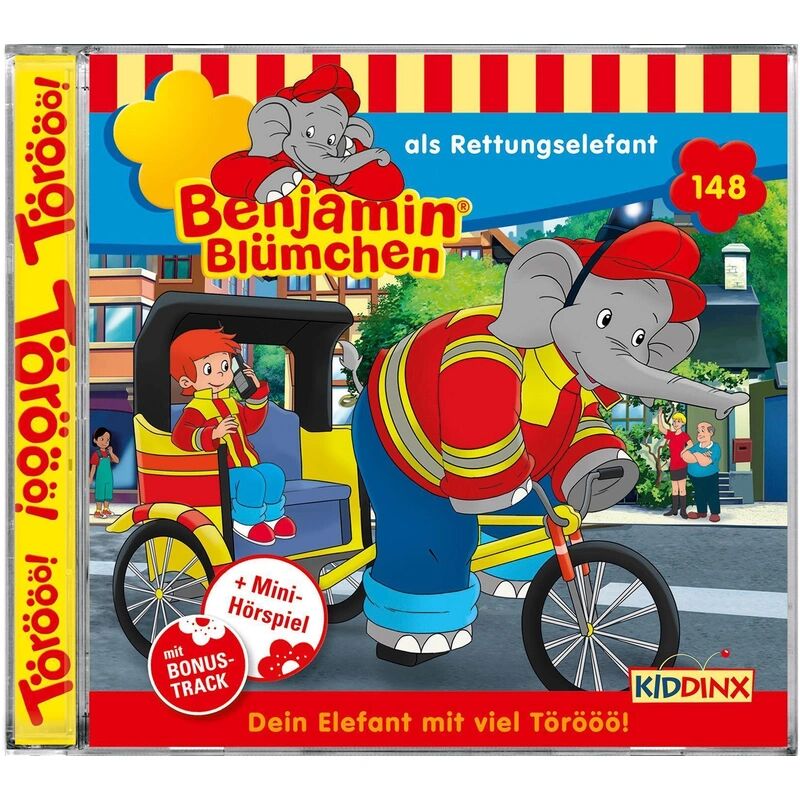 Kiddinx Media Benjamin Blümchen - als Rettungselefant, 1 Audio-CD