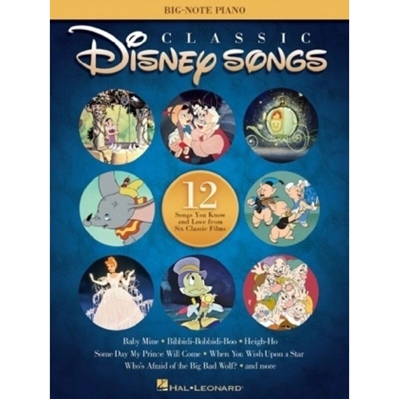 Musicsales Classic Disney Songs - Big Note Piano Songbook