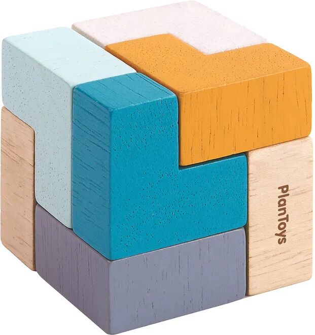 Plan Toys Geschicklichkeitsspiel 3D WÜRFELPUZZLE 9-teilig aus Holz