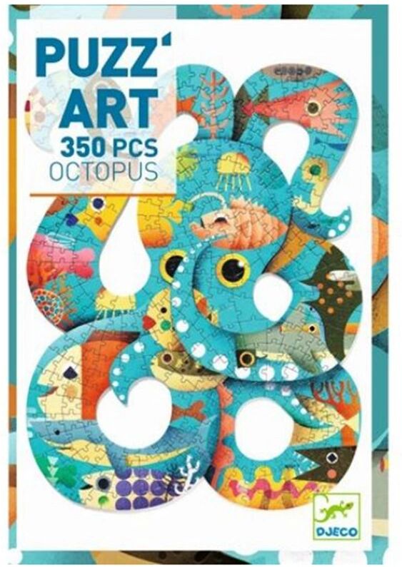 Djeco Puzzle-Galerie OCTOPUS 350-teilig in bunt