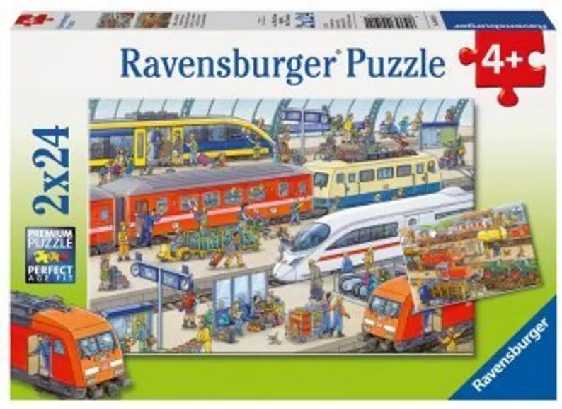 Ravensburger Verlag Puzzle TRUBEL AM BAHNHOF 2x24-teilig