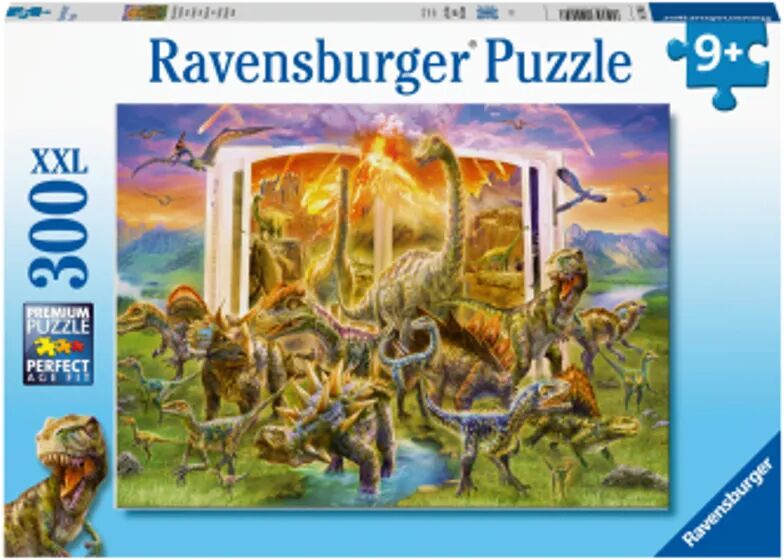 Ravensburger Verlag Ravensburger Lexikon aus der Urzeit 300 Teile XXL Kinderpuzzle - Puzzle für Kind