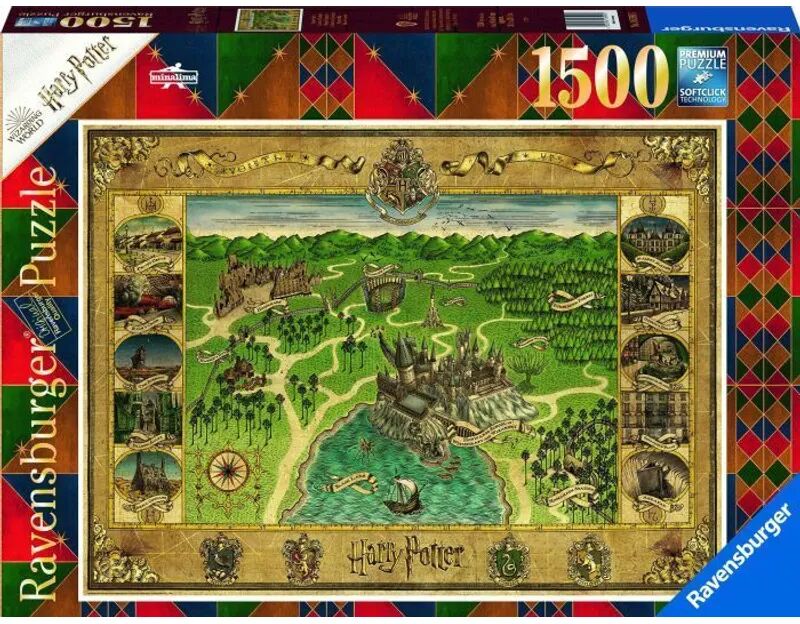 Ravensburger Verlag Ravensburger Puzzle 16599 - Hogwarts Karte - 1500 Teile Puzzle für Erwachsene un