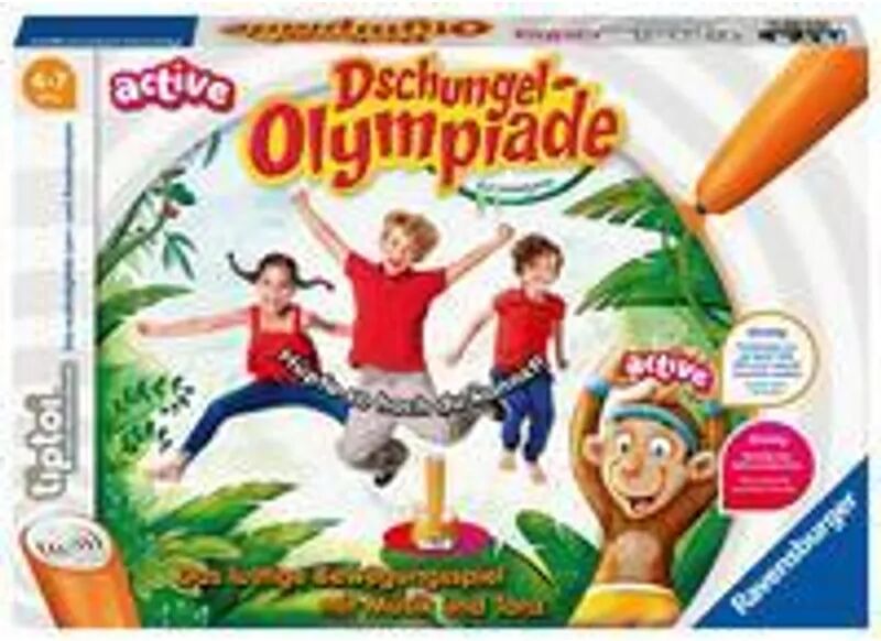 Ravensburger Verlag Ravensburger tiptoi® ACTIVE Spiel 00075, Dschungel-Olympiade, Bewegungsspiel ab