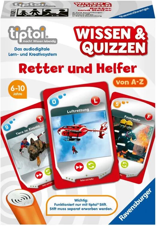 Ravensburger Verlag tiptoi® Wissen & Quizzen – Retter und Helfer