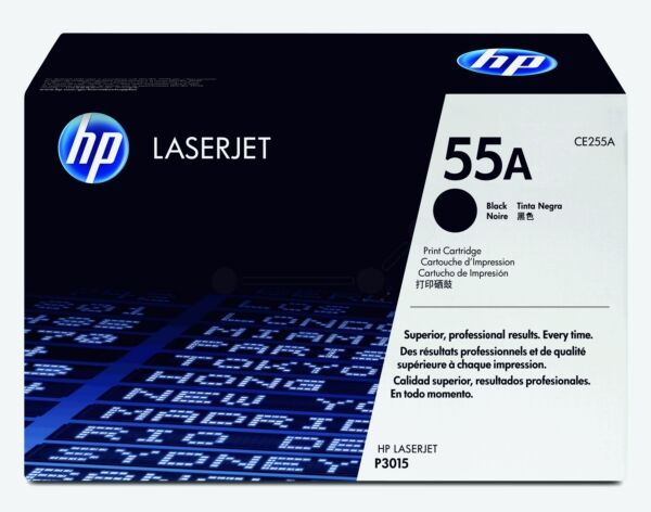 HP Original HP LaserJet Enterprise P 3015 N Toner (55A / CE 255 A) schwarz, 6.000 Seiten, 2,59 Rp pro Seite