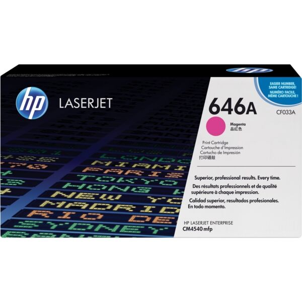 HP Original HP Color LaserJet Enterprise CM 4540 MFP Toner (646A / CF 033 A) magenta, 12.500 Seiten, 2,05 Rp pro Seite