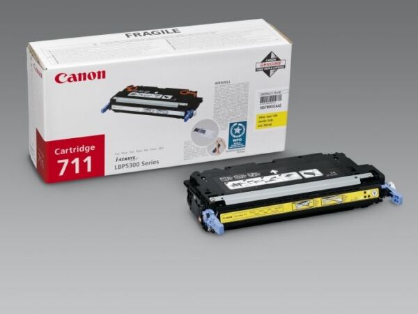 Canon Original Canon i-SENSYS MF 9220 cdn Toner (711Y / 1657 B 002) gelb, 6.000 Seiten, 2,85 Rp pro Seite