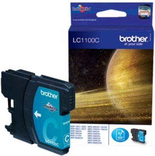 Brother Original Brother MFC-490 CW Tintenpatrone (LC-1100 C) cyan, 325 Seiten, 3,05 Rp pro Seite, Inhalt: 5 ml