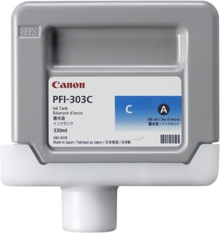 Canon Original Canon imagePROGRAF IPF 825 Tintenpatrone (PFI-303 C / 2959 B 001) cyan, Inhalt: 330 ml