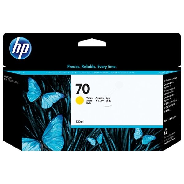 HP Original HP DesignJet Z 3200 Series Tintenpatrone (70 / C 9454 A) gelb, Inhalt: 130 ml