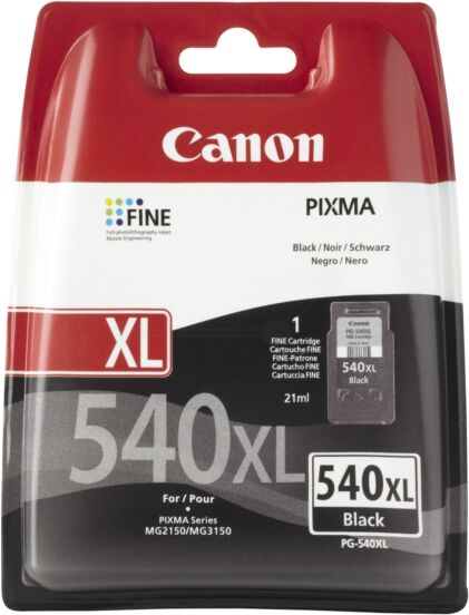 Canon Original Canon Pixma MG 2140 Tintenpatrone (PG-540 XL / 5222 B 005) schwarz, 600 Seiten, 4,27 Rp pro Seite, Inhalt: 21 ml