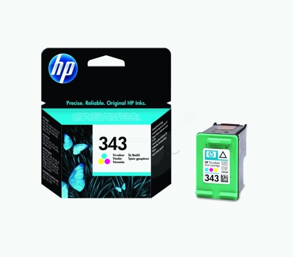 HP Original HP OfficeJet 6318 Tintenpatrone (343 / C 8766 EE) farbe, 330 Seiten, 13,2 Rp pro Seite, Inhalt: 7 ml