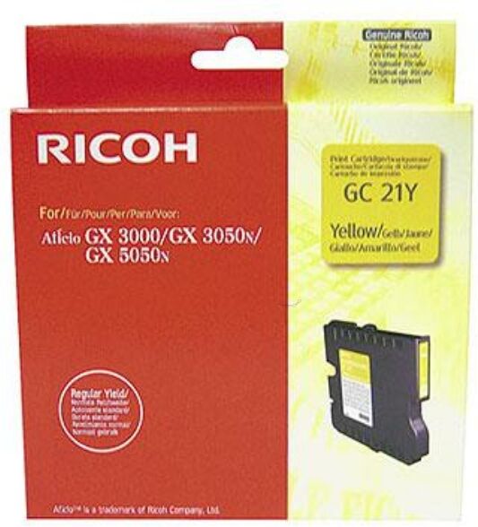 Ricoh Kompatibel zu NRG Gelsprinter GX 7000 Tintenpatrone (GC-21 Y / 405535) gelb, 1.000 Seiten, 4,76 Rp pro Seite von Ricoh