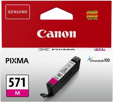 Canon Original Canon Pixma MG 7750 Tintenpatrone (CLI-571 M / 0387 C 001) magenta, 297 Seiten, 4,16 Rp pro Seite, Inhalt: 7 ml