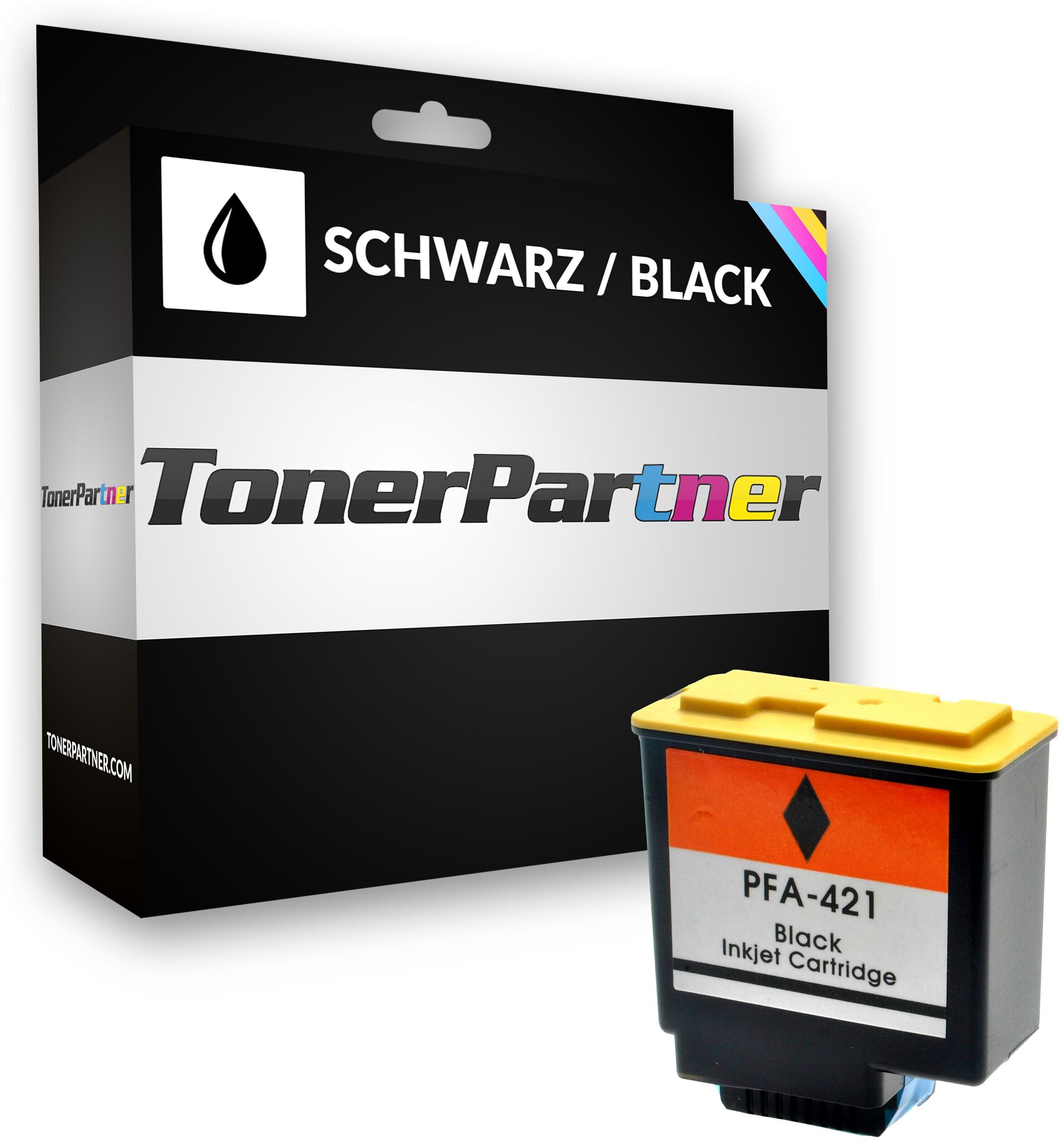 TonerPartner Kompatibel zu Philips Fax I-JET VOX Tintenpatrone (906115308009 / PFA-421) schwarz, 500 Seiten, 5,09 Rp pro Seite, Inhalt: 20 ml von TonerPartner