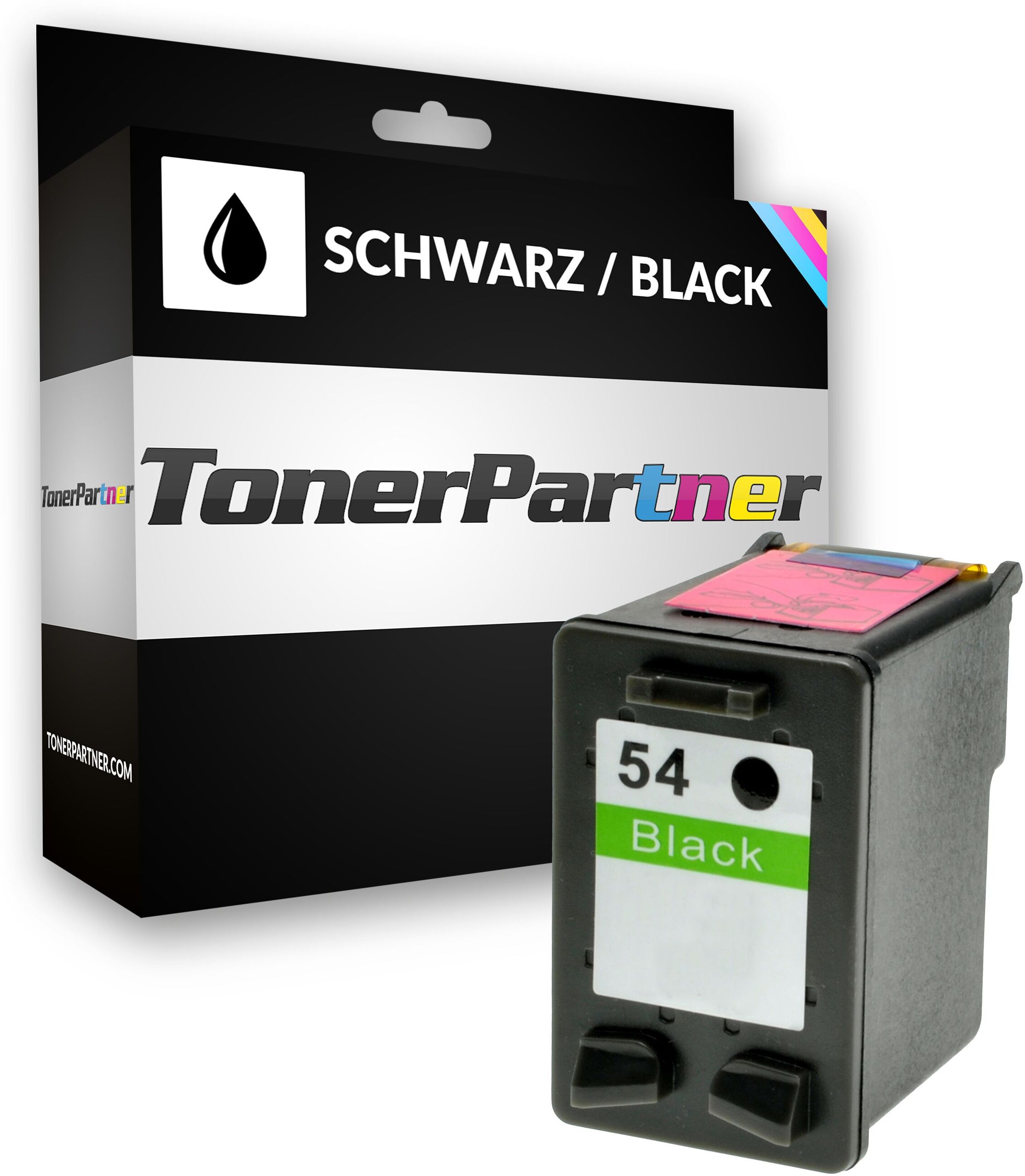 TonerPartner Kompatibel zu HP OfficeJet J 3640 Tintenpatrone (54 / CB 334 AE) schwarz, 600 Seiten, 4,69 Rp pro Seite, Inhalt: 20 ml von TonerPartner