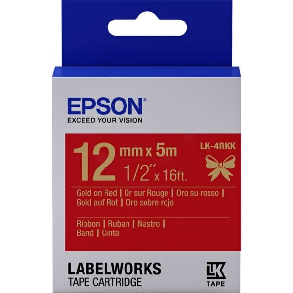 Epson Original Epson LabelWorks LW-K 400 Etiketten (LK-4RKK / C 53 S 654033) multicolor 12mm x 5m